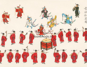 &nbsp;[숙종]기사계첩 중 기사사연도 51X71cm 순지 석채, 본경 2019&nbsp;